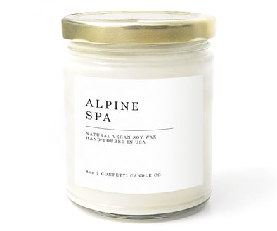 8 oz Alpine Spa Candle | Confetti Candle Co.