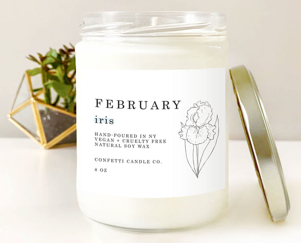 Birth Flowers Soy Candle
