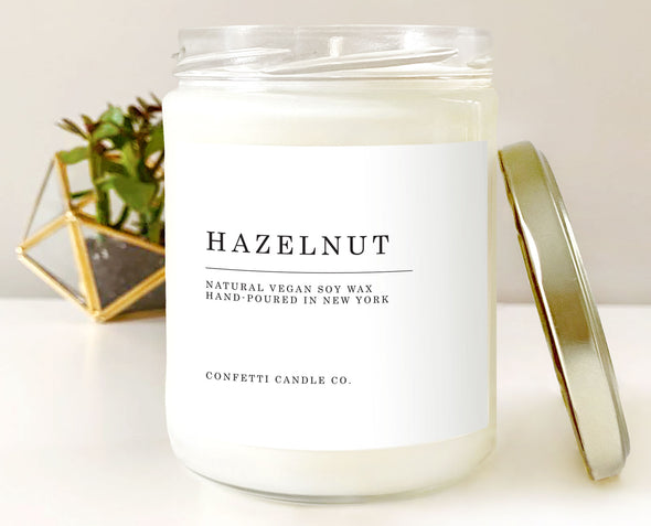 Hazelnut Vegan Soy Candle