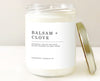 balsam clove candle, pine candle, winter lodge candle, winter candle, holiday candle, december candle, christmas candle