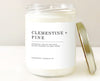 clementine pine candle, winter candle, snow candle, sparkling clementine candle, pine candle, soy candle, soy wax, handmade candle