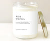 hot cocoa candle, hot chocolate, marshmallow cocoa, frosty cocoa, winter cocoa, christmas cocoa candle, soy candle
