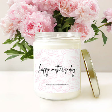 Mother's Day Peony Soy Candle