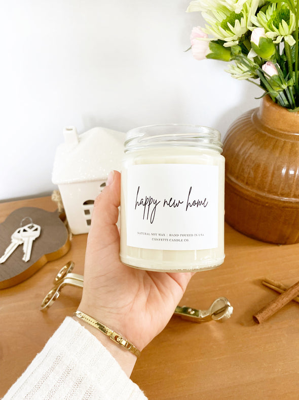 Happy New Home Candle, Housewarming Gift