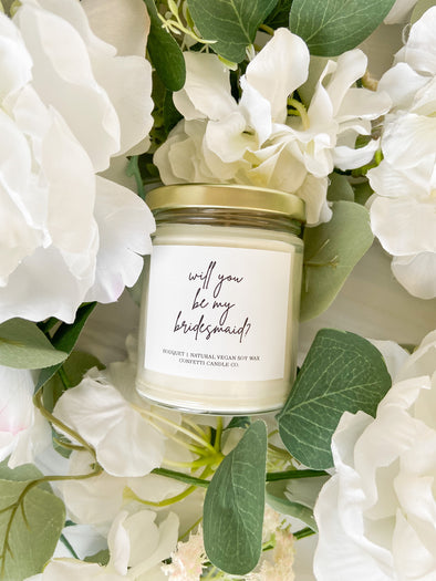 Wedding Party Proposal Candle